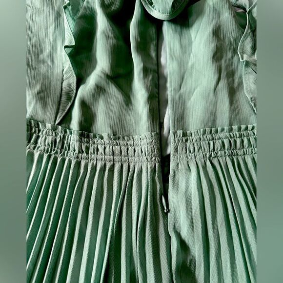 🔥Club Monaco pleated flounce midi dress size 14, NWT - Picture 6 of 8